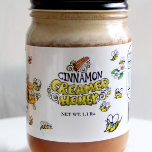 Cinnamon Creamed Honey 8oz jar
